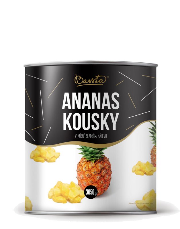 ananas kousky 3050 g